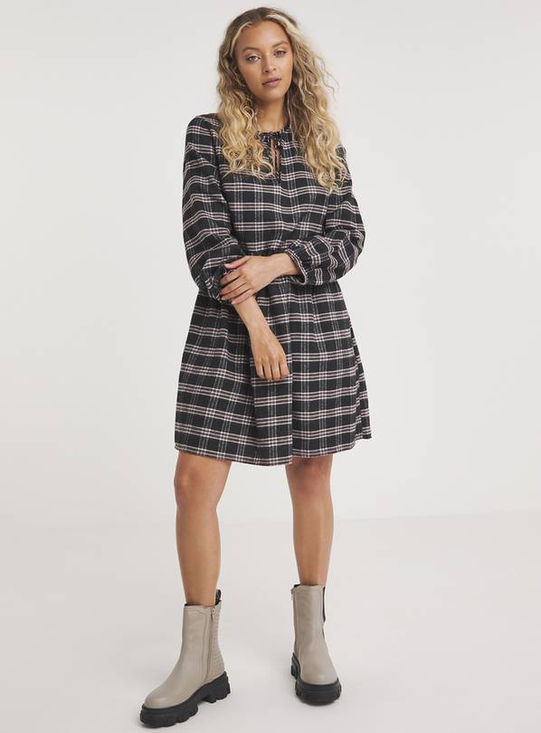 SIMPLY BE Brushed Check Smock Dress 12